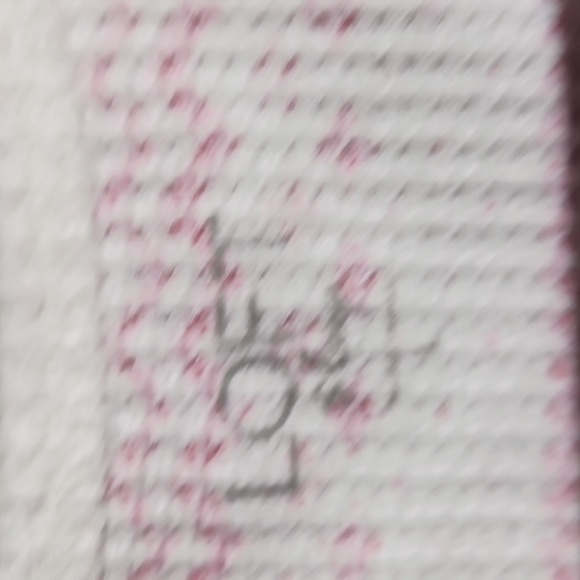 Loft Top Womens Sleep Shirt Size L Snowflake Heart Waffle Knit - Picture 2 of 9